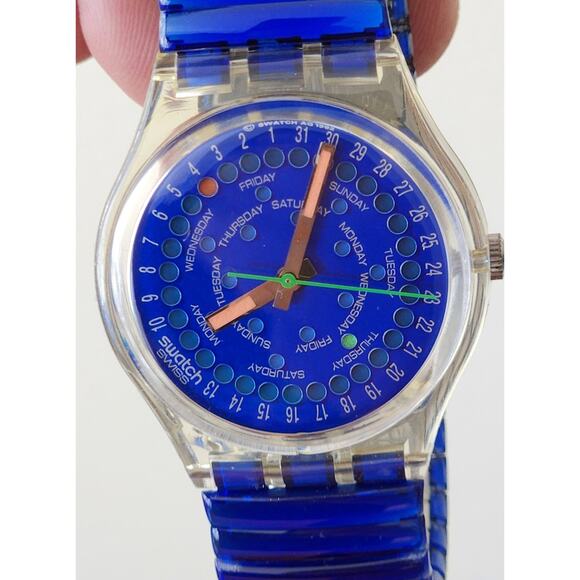 Swatch watch DROP GK708 1993 Standard Gents New old stock with case and battery - Picture 5 of 9